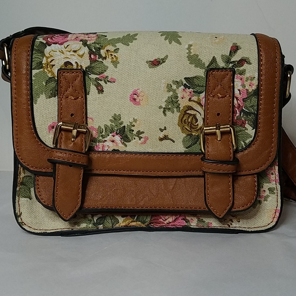 Wet Seal Floral Crossbody Bag